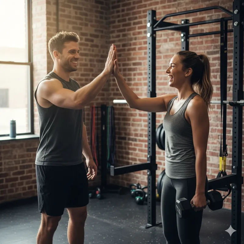 Cliente a treinar com o Filipe